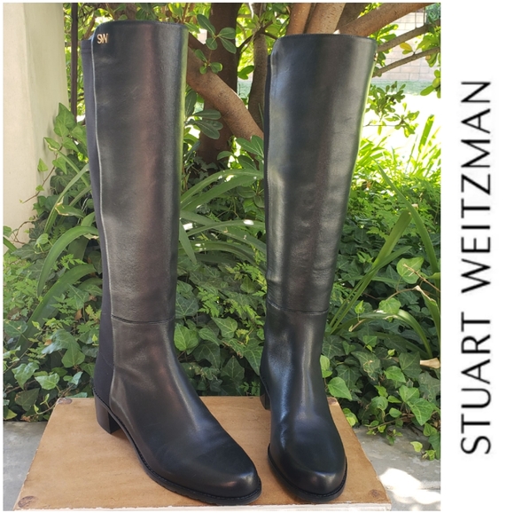 Stuart Weitzman Shoes - Gorgeous Stuart Weitzman Black Nappa Leather Boots